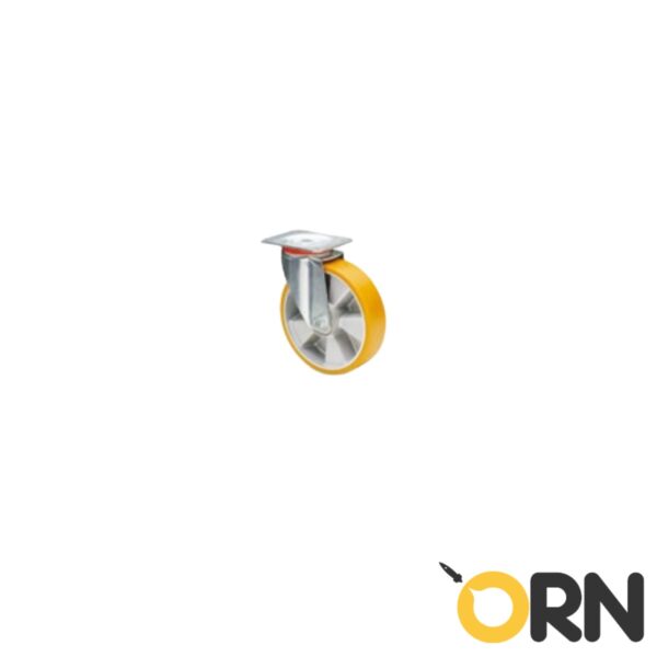 Ruote in poliuretano, nucleo in alluminio