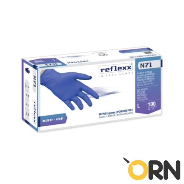 Guanti in nitrile Ipoallergenici senza povere N71